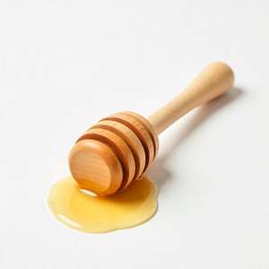 Cuillère à miel en bois naturel faite à la main, finition lisse, pour le thé, les gaufres, les toasts, les muffins et l'utilisation quotidienne en cuisine - Product Image 4