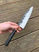 Couteau de chef fait à la main Lame en acier au carbone Couteau de chef de cuisine professionnel avec manche en bois Couteaux de chef.