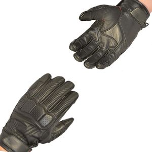 Premium Racing Motorcycle <b>Gloves</b> Black Leather Enhanced Knuckle Protection <b>Touchscreen</b> Capability Ventilated Design Sports Full - Product Image 4
