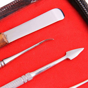 Spatule de ciment Zahle Carver outil dentaire en acier inoxydable spatule dentaire de haute qualité 4 pièces ensemble de sculpture dentaire - Product Image 5