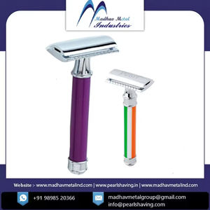 Maquinillas de afeitar DE SEGURIDAD DE METAL Madhav de lujo con certificado ISO de calidad superior y precio al por mayor para hombre de Fabricante Mayorista - Product Image 4