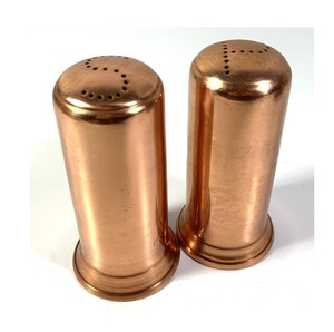 Pot à sel et à poivre en or attrayant, qualité supérieure, métal, acier inoxydable, pots à assaisonnement, prix de gros - Product Image 1