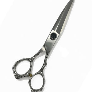 Ciseaux de salon de coiffure finition polonaise en acier inoxydable cheveux ciseaux de salon de beauté élégant avec vis noire - Product Image 3