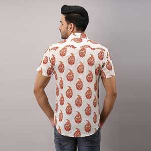 100% coton décontracté chemise blanche pour hommes boutonné régulier simple boutonnage professionnel motifs ethniques ODM 6XL pour le printemps été - Product Image 4