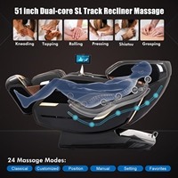 Fauteuil de massage avec rail, massage complet du corps, fauteuil de massage zéro gravité avec siège réglable, commande par application, fauteuil de massage compact, relaxation corporelle