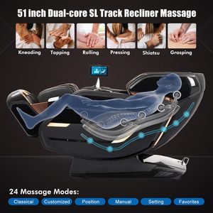 Massage Chair Track Full-Body Zero-Gravity Massage Chair with Adjustable Seat App <b>Control</b> Compact Massage Chair Body Relaxation - Product Image 3