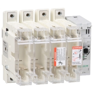Per SCHNEIDER ELECTRIC TeSys GS2LL4 4P 160A Interruttore-Sezionatore-Fusibile con Montaggio DIN 00 - Product Image 1