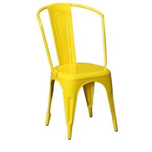 Silla de Metal para exteriores tipo Tolix para restaurante, cafetería, tapicería de PC estilo granja ligera para oficina en casa, múltiples opciones de Color - Product Image 3