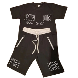 Ensemble de survêtement en coton lourd unisexe, ensemble de survêtement court, ensemble personnalisé d'été en 2 pièces, t-shirt oversize pour homme, ensemble de shorts en maille - Product Image 4