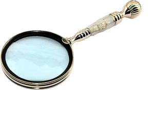 Vintage Style Brass Magnifying Glass <b>Magnifier</b>.by calvin handicraft - Product Image 6