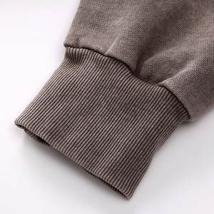 เสื้อฮู้ดโชว์ไหล่โอเวอร์ไซส์ผู้ชายวินเทจเฮฟวีเวตซักได้ออกแบบลายสตรีทแวร์ฤดูหนาว - Product Image 4