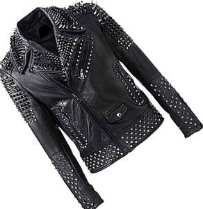 Blouson aviateur en cuir de chèvre noir personnalisé à la mode Veste en cuir véritable pour hommes - Product Image 5