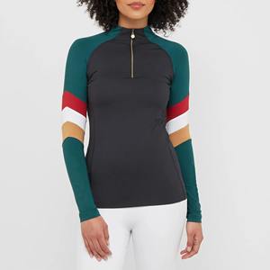 เสื้อขี่ม้าแขนยาวผ้าโพลีเอสเตอร์น้ำหนักเบาแห้งเร็วสำหรับผู้หญิงสีตามสั่ง100% - Product Image 5