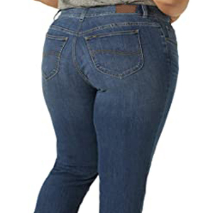High Quality Regular Fit Womens Denim Pencil Pants Pockets Comfortable <b>Soft</b> Fabric Quick Dry Breathable Mid Waist for Winter - Product Image 4