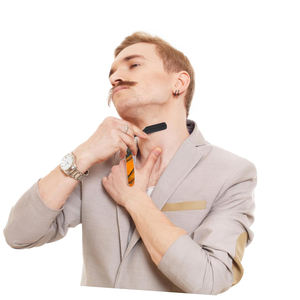 Lame de rasoir de barbier pour hommes rasoir en métal rasoir manuel pour hommes outil de rasage sûr pour les voyages à domicile - Product Image 2