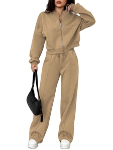 Conjunto Deportivo de Dos Piezas para Hombre y Mujer, Chaqueta con Cremallera y Pantalones, Ropa Deportiva para Gimnasio y Entrenamiento, Logotipo Personalizado - Product Image 4