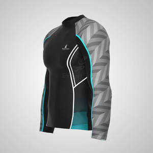 Rash Guard personnalisé tissu à haute élasticité séchage rapide et confortable pour le sport Rash Guard à séchage rapide - Product Image 3