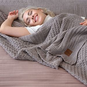 <b>Large</b> Blanket Cotton Blanket 200*220 Cm Knitted Best Price Tv Blanket Special Knitted Bed REBECCA High Quality Home Tekstile - Product Image 3