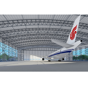 Professioneel Ontwerp Geprefabriceerde Stalen Structuur Vliegtuig Hangar Gebouw Met Goede Kwaliteit - Product Image 1