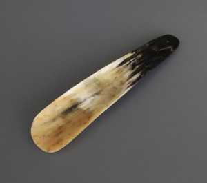 Chausse-pieds en corne de buffle fait main, écologique, avec long manche, gravé personnalisé, cadeau de Noël pour homme - Product Image 5