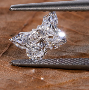 เพชรมอยส์ซอไนต์รูปผีเสื้อแบบโบราณสำหรับเป็นของขวัญวันครบรอบจี้เพชร - Product Image 4