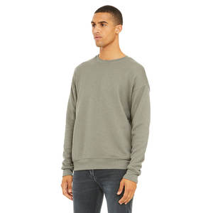 Bella Canvas High Quality Unisex Sponge Fleece Sweatshirt Drop Shoulder with Custom Letter Embroidery Printing Blank SWEATSHIRTS - Product Image 1