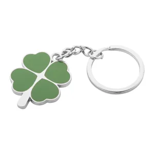 Porte-clés trèfle en métal personnalisé, gadgets porte-bonheur sur mesure - Product Image 3