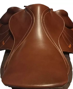 Silla de montar inglesa de piel auténtica de alta calidad al por mayor para montar a caballo, color y tamaño personalizables, origen marrón - Product Image 5