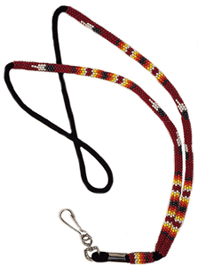 Cordón de cuentas de bricolaje duradero Llaveros coloridos y portatarjetas de identificación Cuentas promocionales Artesanía con patrones prediseñados - Product Image 6