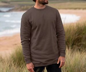 Sweat-shirt à col rond oversize pour hommes, manches longues, motif uni, saison d'hiver, sweat-shirt vierge avec impression de logo personnalisé, prix de gros - Product Image 4