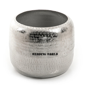 Vase à fleurs rond en métal de qualité supérieure fait à la main nouveau porte-fleurs classique élégant nouveau pot de fleurs en métal en gros - Product Image 4