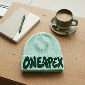 Mint Green Graphic Knit Beanie Hat Unisex <b>Winter</b> <b>Cap</b> Streetwear Headwear Custom Wholesale OEM Factory Premium Warm <b>Cap</b> - Product Image 6