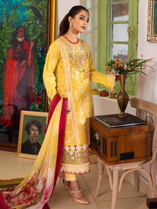 Traje Gharara Kameez Dupatta de tres piezas tela de césped paquistaní/indio al por mayor indio Pakistán Shalwar Kameez servicio OEM - Product Image 4