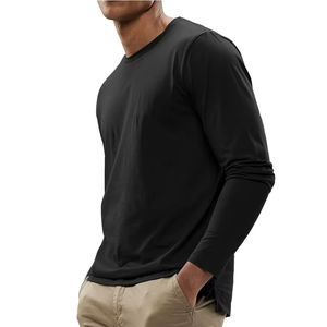 เสื้อยืดแขนยาวของผู้ชายเสื้อยืดผู้ชายแขนยาวแบบสั่งตัดได้ - Product Image 1