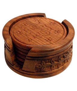 Dessous de verre en bois à un prix abordable et nouveau look pour la maison Articles de cuisine Antique Design unique Dernière vente en vrac - Product Image 1