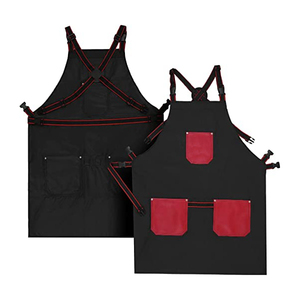 Coupe de cheveux à rayures de couleur rouge réglable Coiffure Barber Cloth Robe imperméable Coupe de cheveux/Tabliers de barbiers - Product Image 1