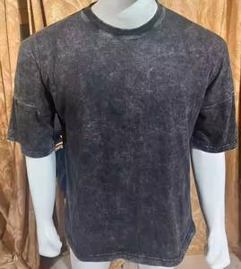 T-shirts personnalisés en gros de haute qualité en polyester/coton respirant à séchage rapide, col rond, en toile, pour hommes, surdimensionnés, avec logo personnalisé - Product Image 2