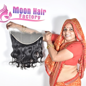 Extensiones de Cabello Indio 100% Naturales, Producto Original, Mejor Calidad, Fabricante de Extensiones de Cabello, Cabello Virgen, Ondulado Frontal, Disponible para la Venta - Product Image 2