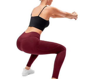 Women's High Waist Breathable Ankle-Length Leggings Polyester Spandex Elastic Slimming Thermal <b>Tights</b> for Women Pants - Product Image 4