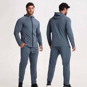 Conjunto Deportivo de Alta Calidad 100% Algodón para Hombre, Sudadera con Capucha y Cremallera y Pantalones Deportivos, Ropa de Entrenamiento Informal, Conjunto Deportivo Masculino - Product Image 6