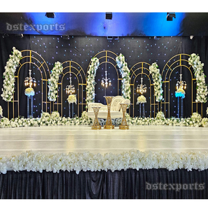 Golden <b>Metal</b> <b>Arches</b> For Muslim Wedding Stage Contemporary <b>Arch</b> Stage Decor <b>Frames</b> Luxury Floral Wedding Stage <b>Metal</b> <b>Arch</b> Panels - Product Image 1