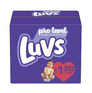 Pannolini per bambini Luvs Ultra Leakguards per protezione durante la notte - Product Image 1