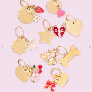 愛犬用首輪チャーム、ペット用首輪チャーム、マルチエナメルフラワー、恋人用首輪チャーム、カスタムペットジュエリー、卸売 - Product Image 6