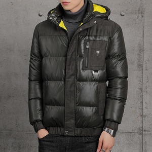 Top Trending Black Winter <b>Jacket</b> for Men Super Size Nylon Bomber <b>Jacket</b> Cold Resistance Canvas Clothing Low MOQ Plus Size Mens - Product Image 2
