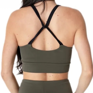 Sujetador deportivo para Yoga Fitness con estampado de leopardo Animal de talla grande para mujer, novedad de 2025, hecho en Pakistán, 100% de algodón de alto soporte - Product Image 4