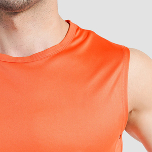 Wholesale Solid Color Gym Tank Top for Men Quick Dry Breathable <b>Vest</b> With Custom Logo Plus Size Fitness <b>Vest</b> - Product Image 5