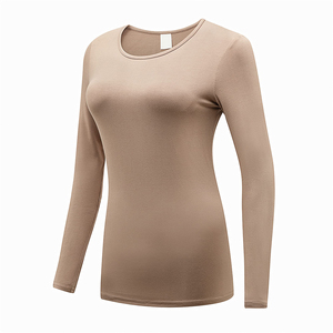 T-shirt d'infirmière à manches longues en Spandex/Polyester pour femme, modèle basique extensible, avec détection d'aiguilles, vente en gros - Product Image 2