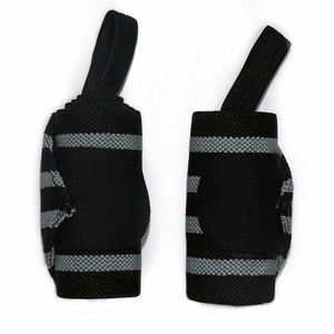 Muñequeras de entrenamiento de Gimnasio Profesional Mejor calidad Poliéster negro Algodón Aislado Estirable Fitness Entrenamiento Bandas Soporte - Product Image 6