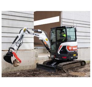 Mini-excavatrice compacte E27 avec pouce hydraulique, multiples accessoires, poids opérationnel de 3 tonnes, capacité de la benne de 0,2 m pour l'aménagement paysager et le creusement - Product Image 1