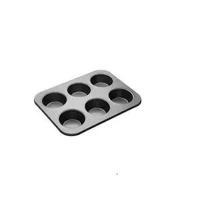 Silicone Muffin Top Pan Molds, 3 Round whoopie pie baking pans Mini Tart  Pan for Egg/Corn Bread/Buns/Breakfast Sandwiches, Non-Stick and Food-grade,  6-Cavity Pack of 3